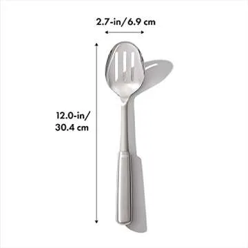 OXO Steel Slotted Cooking Spoon - Multitasking Kitchen Essential