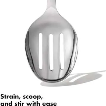 OXO Steel Slotted Cooking Spoon - Multitasking Kitchen Essential