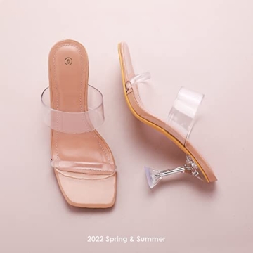 mysoft Clear Heeled Sandals for Casual Chic Style