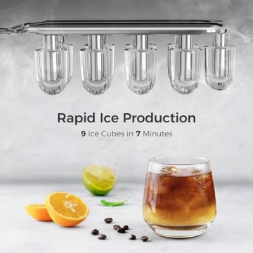 AGLUCKY Green Ice Maker - Quick & Portable Ice Machine