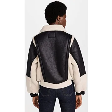 BLANKNYC Women's Bonded Moto Jacket in Blaze Out Color