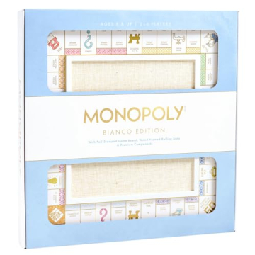 Luxurious MONOPOLY Bianco Edition Game Board and Accessories
