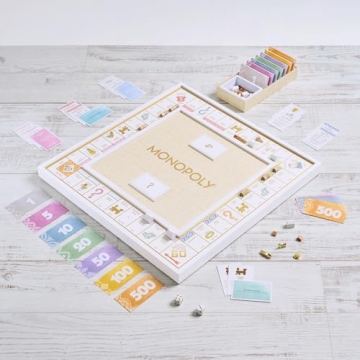 Luxurious MONOPOLY Bianco Edition Game Board and Accessories