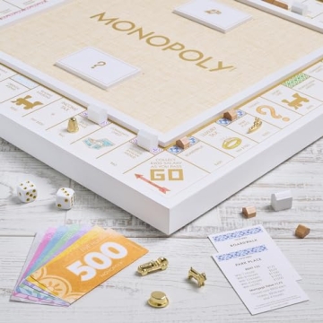 Luxurious MONOPOLY Bianco Edition Game Board and Accessories