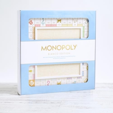 Luxurious MONOPOLY Bianco Edition Game Board and Accessories
