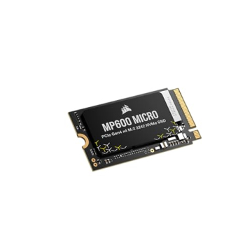 Corsair MP600 Micro 1TB M.2 NVMe PCIe x4 Gen4 SSD – Ultimate Performance Boost for Thin Laptops an...