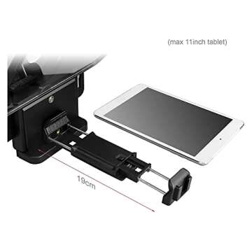 Desview T3 Teleprompter, Teleprompter with Remote Control, Work with iPad/Tablet/Smartphone up to 11 inch, 8 inch High Display Mirror, Support Wide Angle Lens, Great Partner for Live Streaming