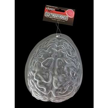 KINREX Halloween Brain Gelatin Mold - Plastic Jello Molds Baking Decorations
