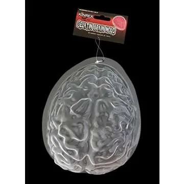 KINREX Halloween Brain Gelatin Mold - Plastic Jello Molds Baking Decorations