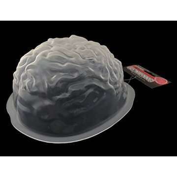KINREX Halloween Brain Gelatin Mold - Plastic Jello Molds Baking Decorations