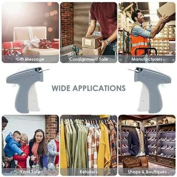 Durable Tagging Gun with 2000 Tags & Fasteners Set