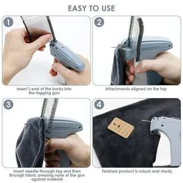 Durable Tagging Gun with 2000 Tags & Fasteners Set