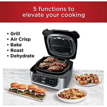 Ninja AG301 5-in-1 Indoor Electric Grill - Black/Silver