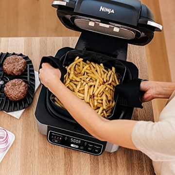 Ninja AG301 5-in-1 Indoor Electric Grill - Black/Silver