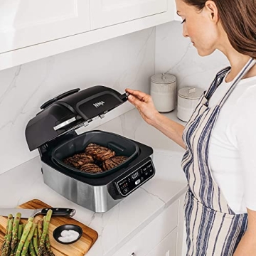 Ninja AG301 5-in-1 Indoor Electric Grill - Black/Silver
