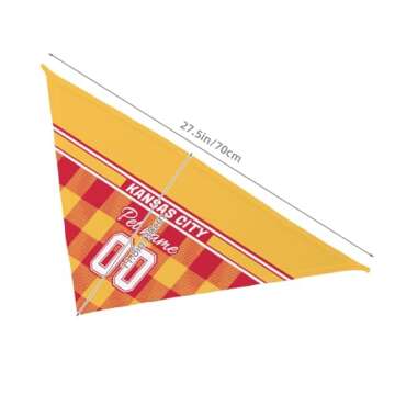 Custom Kansas City Dog Bandana Personalized Team Scarf