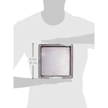 Mariposa Beaded Silver Napkin Holder for Elegant Dining