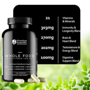 Whole Food Men's Multivitamin - All-Day Energy & Strength