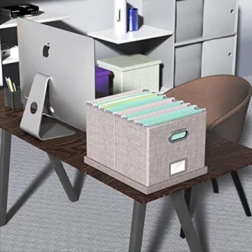Oterri Stylish File Organizer Box for Home and Office