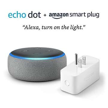 Echo Dot (3rd Gen) bundle with Amazon Smart Plug - Heather Gray
