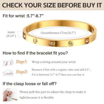 Trendy 18K Gold Plated Stackable Floral Bracelets Set