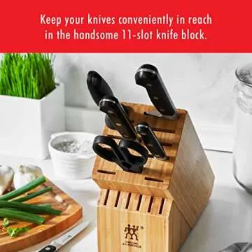 ZWILLING Professional S 7-Piece Razor-Sharp German Block Knife Set, Made in Company-Owned German Factory with Special Formula Steel perfected for almost 300 Years, Dishwasher Safe