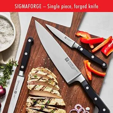 ZWILLING Professional S 7-Piece Razor-Sharp German Block Knife Set, Made in Company-Owned German Factory with Special Formula Steel perfected for almost 300 Years, Dishwasher Safe