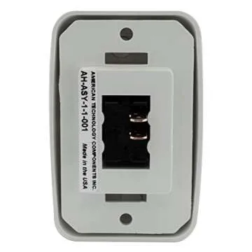 Single SPST On-Off Switch with Bezel, 12-Volt, for RV, Trailer, Camper (White)