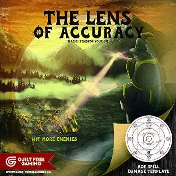 Spell Effect Templates for D&D | Maximize The Effects of Your Spells - Featuring a 30' Cone & 30' Cube, Random Direction Generator, for Use with DND, 5E Pathfinder by Guilt-Free Gaming