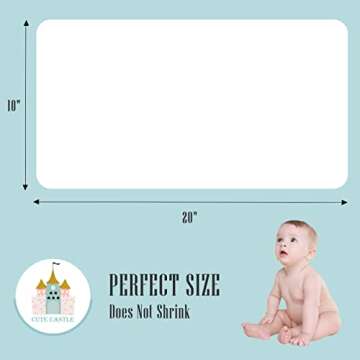 Cute Castle Muslin Baby Burp Cloths - 24 Pack for All Babies