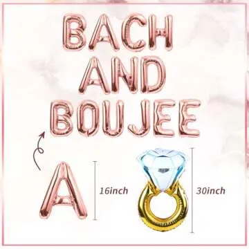 JeVenis Bachelorette Decorations Bridal Shower Decorations Balloons for Beach Bach Party Supplies Su...