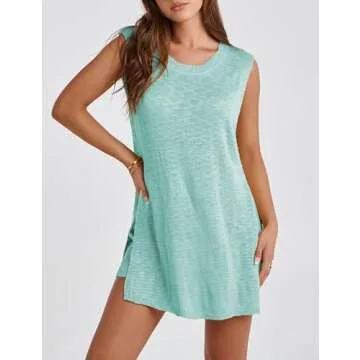 SeekMe Womens Stylish Summer Knit Set for Beach & Casual Outfits