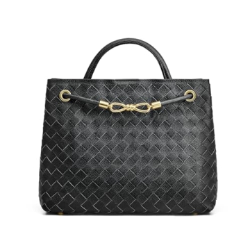Kattee Woven Bag for Women - Elegant Top Grain Leather Tote