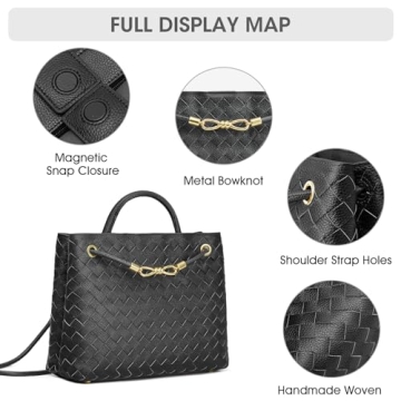 Kattee Woven Leather Bag - Stylish Crossbody Tote