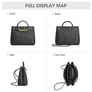 Kattee Woven Leather Bag - Stylish Crossbody Tote