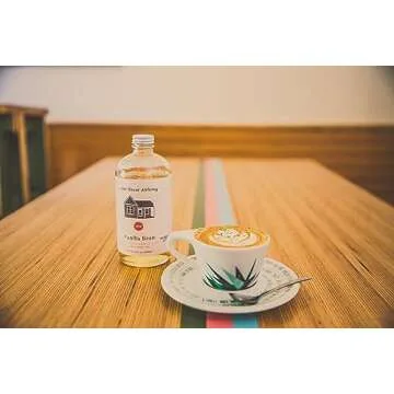 PINK HOUSE ALCHEMY Vanilla Simple Syrup 16 OZ Bottle for Coffee, Cocktail, Non-Alcoholic and Mocktail Drinks, All-natural, non-GMO (VB)