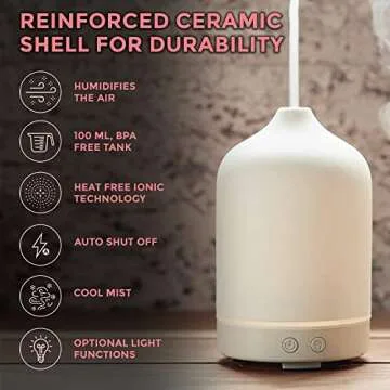 Ajna Aroma Essential Oil Diffuser - 3 in 1 with Cool Mist