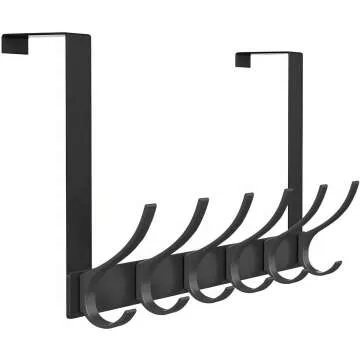 12 Hook Over The Door Hangers - Heavy Duty & Easy Install