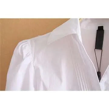 Mnjyihy Women Summer Fashion Bodysuit Shirt Short Sleeve V Neck Blouses Office Business Work Body Rompers WHITE XL