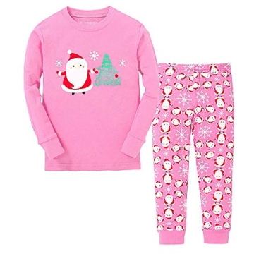 Soft Cotton Christmas Pajamas for Kids Santa PJs