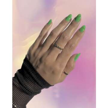 NOVA, Female Founded, Semi Cured Gel Nail Strips (Clover) - The 10 Minute Manicure. Salon-Quality, Works with Any Nail Lamp, Easy to Apply & Remove - Incl. Nail File & Wooden Stick (Clover)