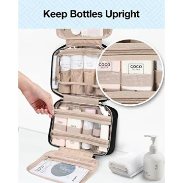 BAGSMART Toiletry Bag Hanging Travel Makeup Organizer