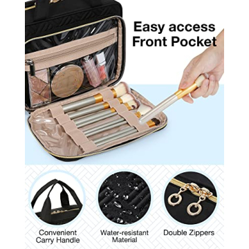 BAGSMART Toiletry Bag Hanging Travel Makeup Organizer
