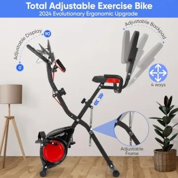 YYFITT 3-IN-1 Exercise Bike with Display Features