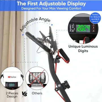 YYFITT 3-IN-1 Exercise Bike with Display Features