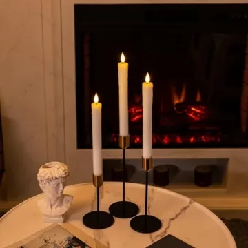 Homemory Realistic Flameless Taper Candles with Timer