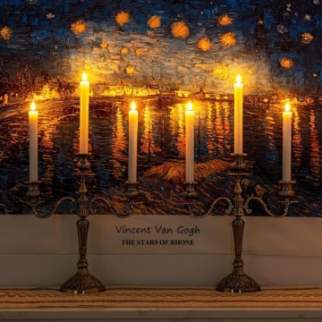 Homemory Realistic Flameless Taper Candles with Timer