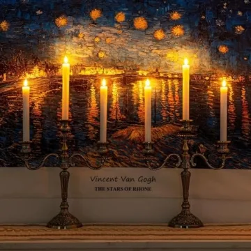 Homemory Realistic Flameless Taper Candles with Timer