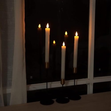 Homemory Realistic Flameless Taper Candles with Timer
