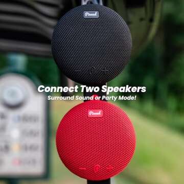 Pinned Prism+ Slope Golf Rangefinder and Dart 2.0 Speaker | Rechargeable Pinned Locked Vibration Laser Range Finder Golf |Golf Gift Idea | Golf Accessories for Men